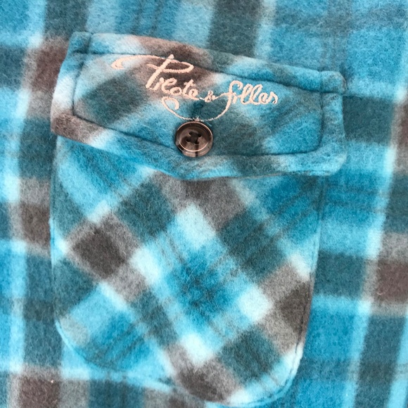Pilote & Filles SOFT FLEECE Turquoise Shirt 2XL - Picture 4 of 6